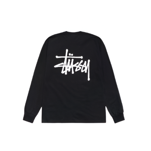 BASIC STÜSSY Long Sleeve TEE BLACK